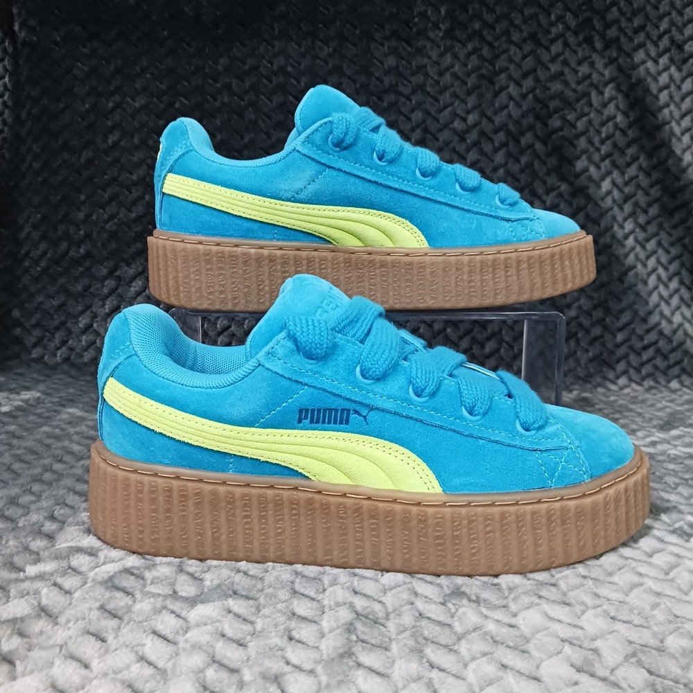 Puma Fenty Creeper Phatty Speed Blue Lime Women's Platform Sneakers Shoes Size 6